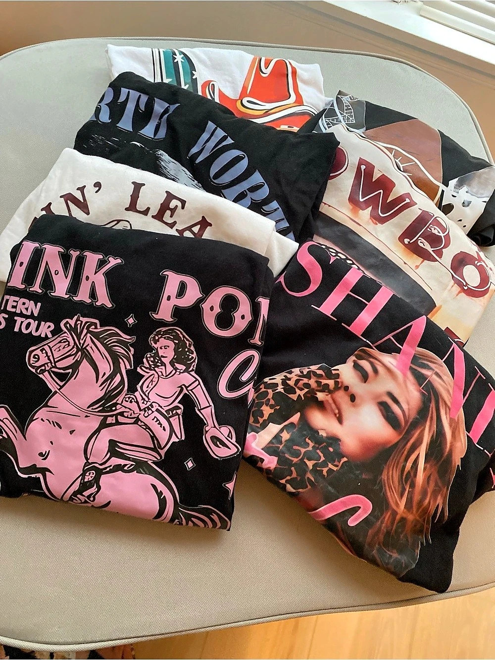 Lot of 7 Country Western Themed Tshirts NWOT- various sizes M - XL